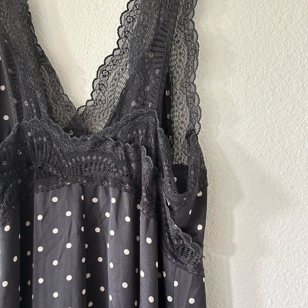 NWT Free People Bad For You Printed Slip in Black Combo - Picture 6 of 11